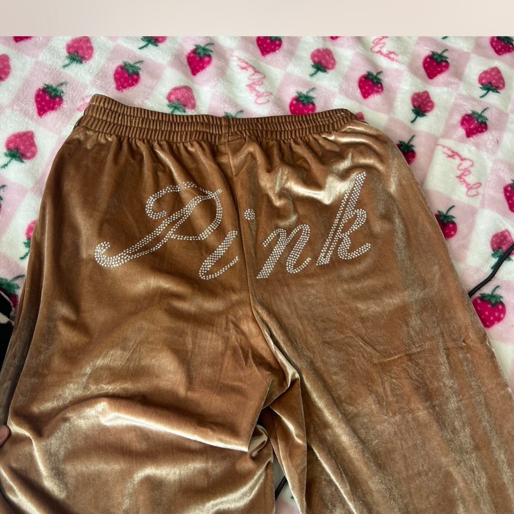 Pink Velour Lounge Pants